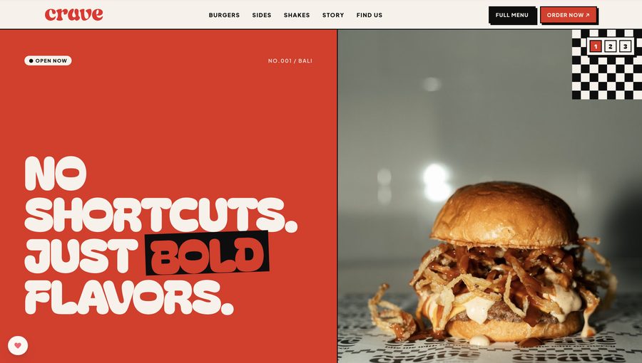 Crave — landing page